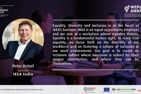 IKEA India Wins Asia Pacific UN Women Award for Most Gender-Inclusive Workplace